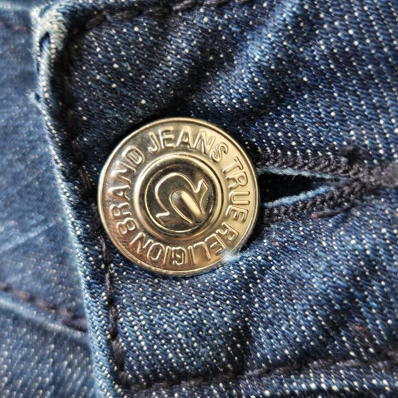 Vintage True Religion Medium Wash Flare Leg Jeans Size 29 - Picture 3 of 16